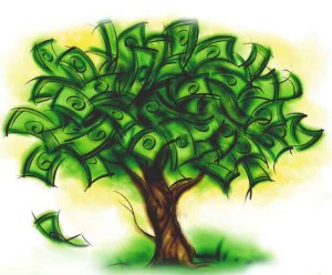  NON ! L'argent ne pousse pas sur les arbres, mais avec des gros actifs qui travaillent pour vous c'est quand même mieux !